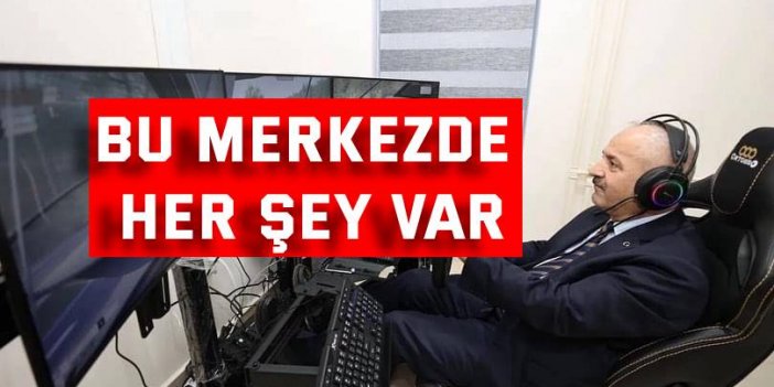 Bu merkezde her şey var