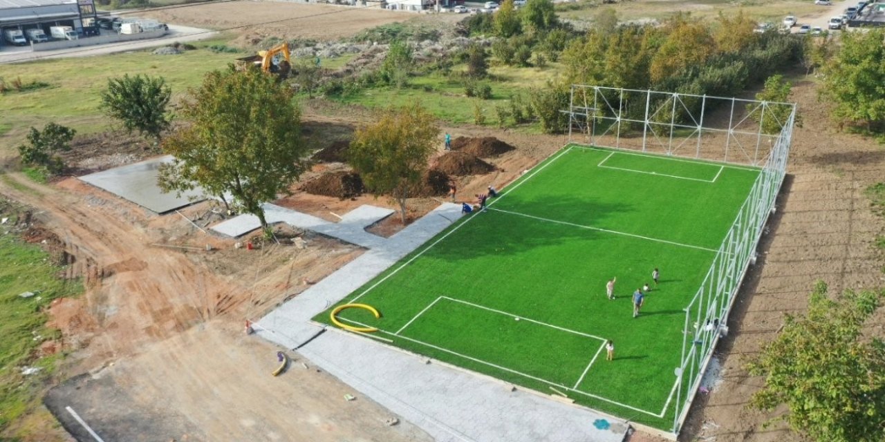 O mahalleye yeni park alanı