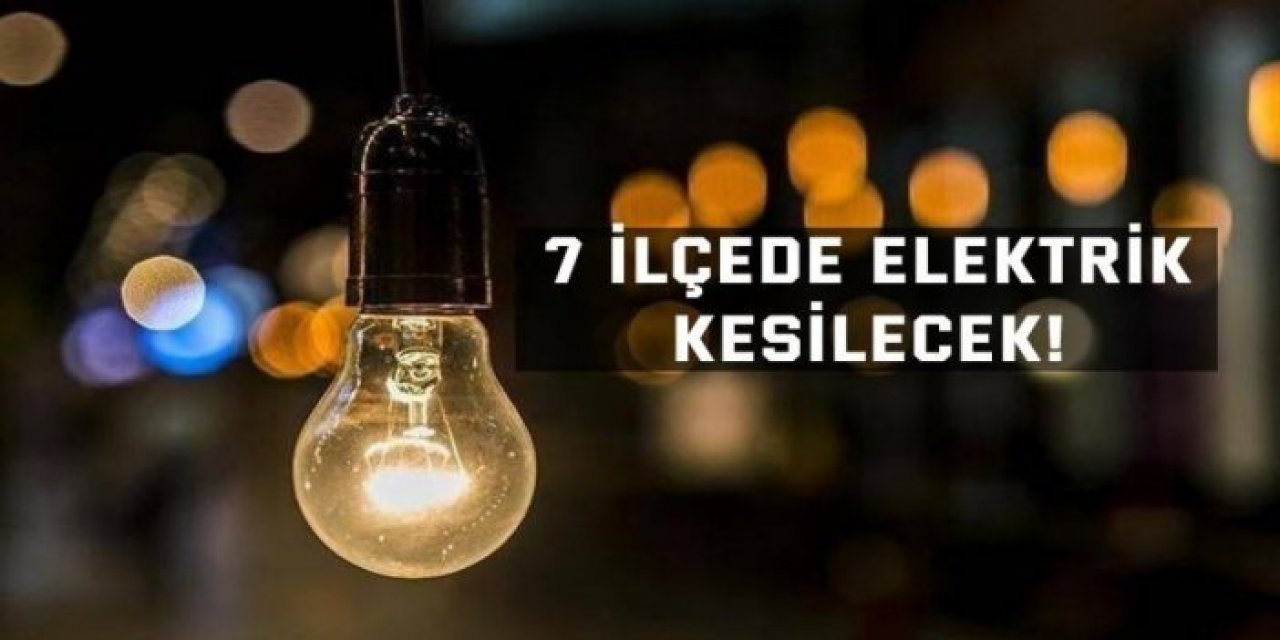 Kocaeli'nin 7 ilçesinde elektrik kesildi