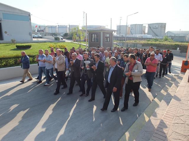 GÜBRETAŞ’ta, greve hazırlık eylemi