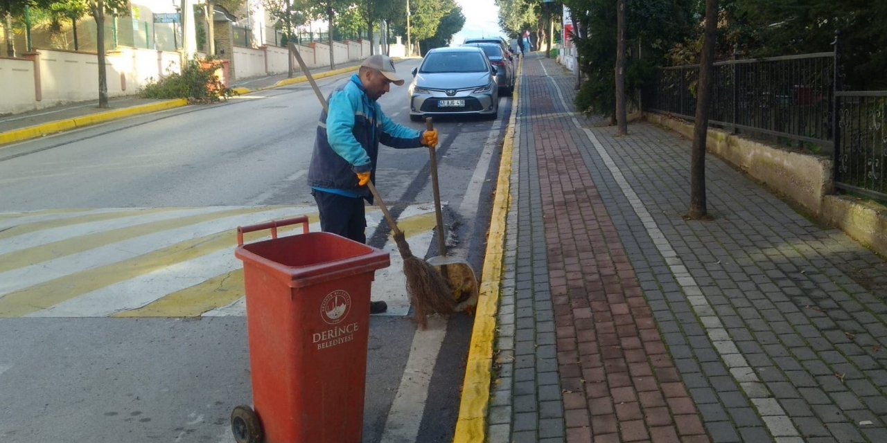 Derince'de hummalı temizlik