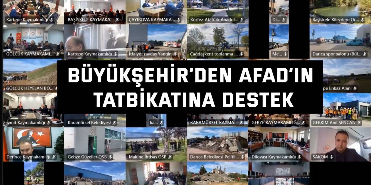 Büyükşehir’den AFAD’ın tatbikatına destek