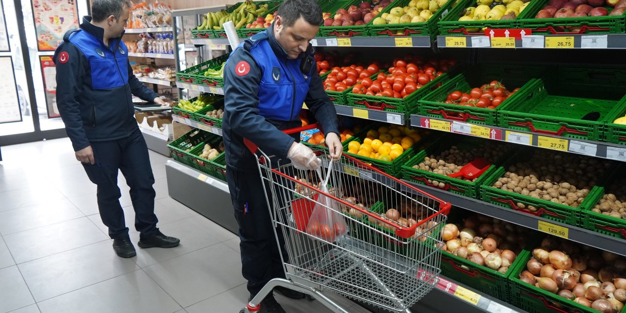 Zabıtadan fiyat ve tartı denetimi