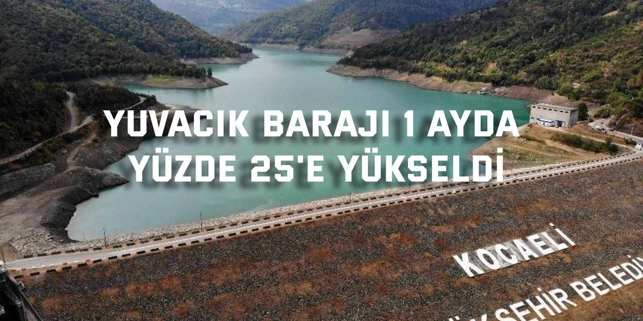 Yuvacık Barajı, 1 ayda yüzde 25'e yükseldi