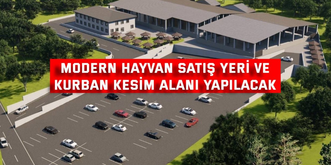 Modern hayvan satış yeri ve  kurban kesim alanı yapılacak