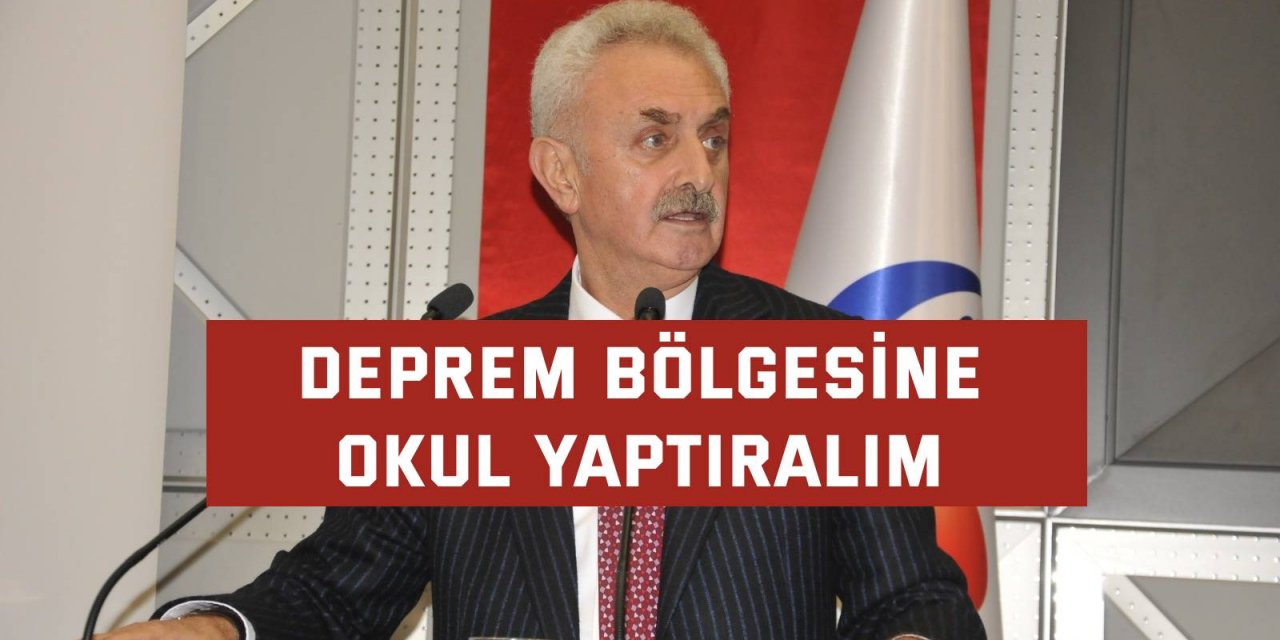 Deprem bölgesine  okul yaptıralım