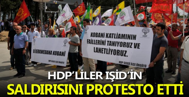 Kobane saldırısı protesto edildi