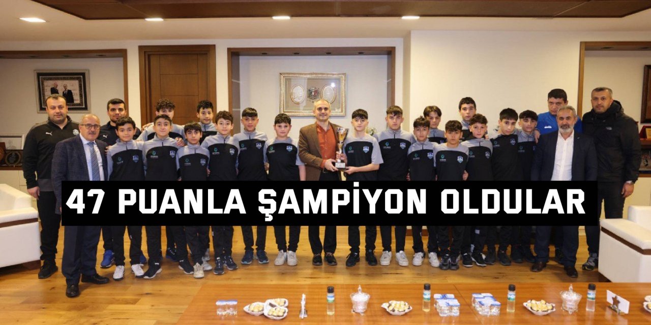 47 puanla şampiyon oldular