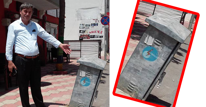 SEDAŞ kutusu tehlike saçıyor