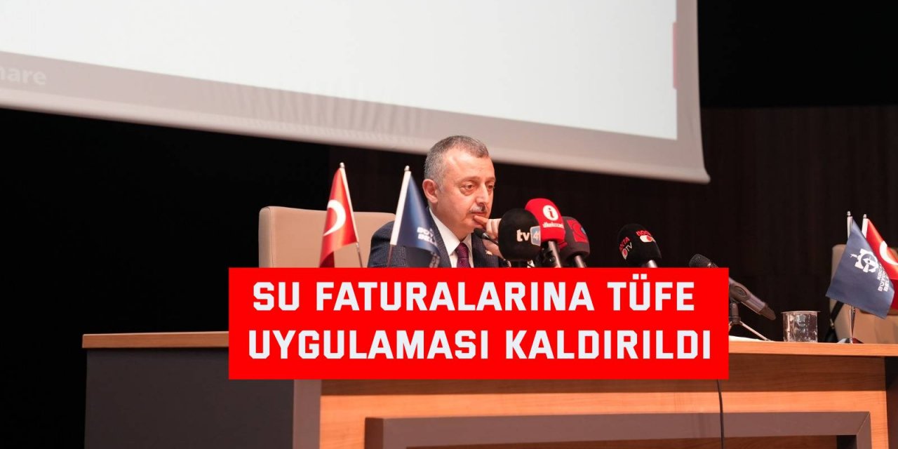 Su faturalarına tüfe  uygulaması kaldırıldı