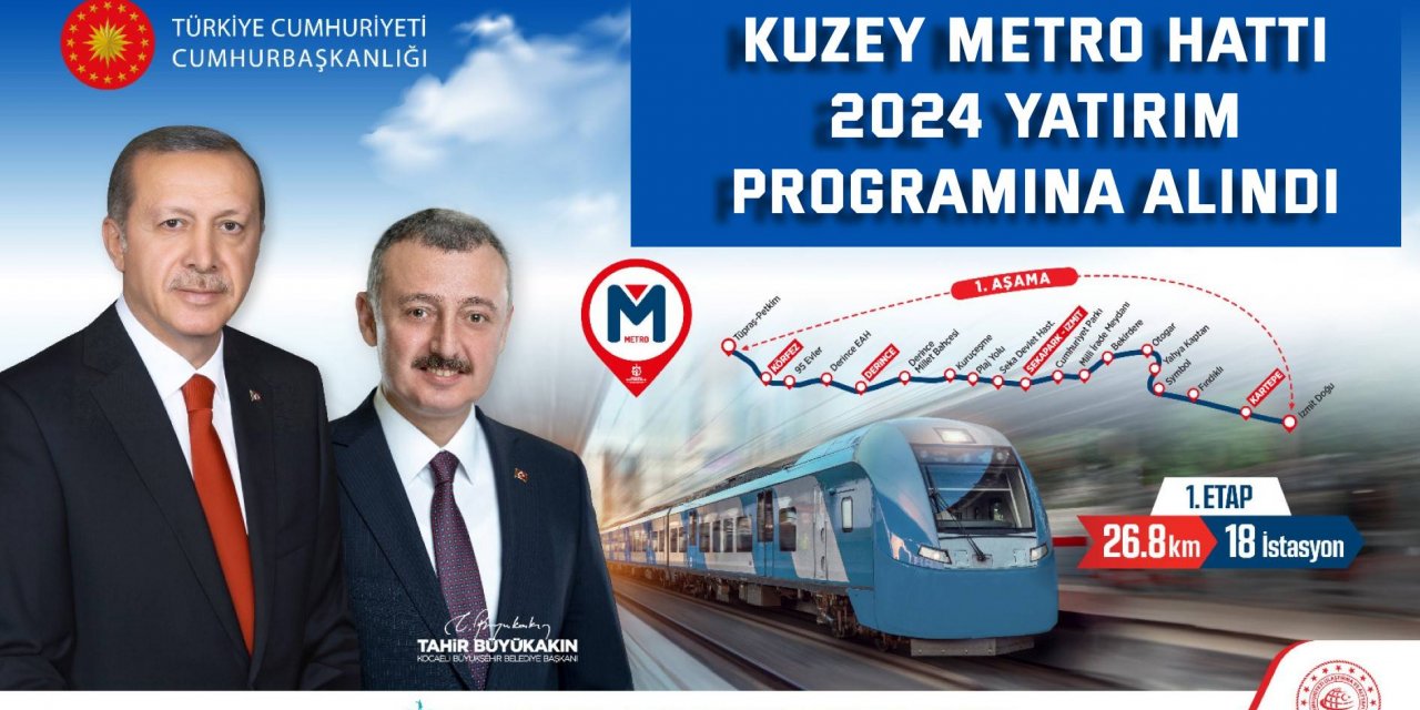 Kuzey Metro hattı 2024  yatırım programına alındı