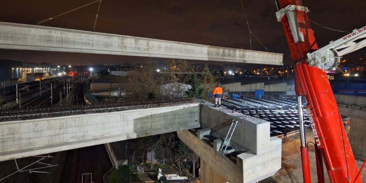 DARICA OSMANGAZİ KÖPRÜSÜ   Kiriş montajı başladı