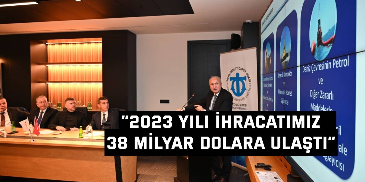 “2023 yılı ihracatımız 38 milyar dolara ulaştı”