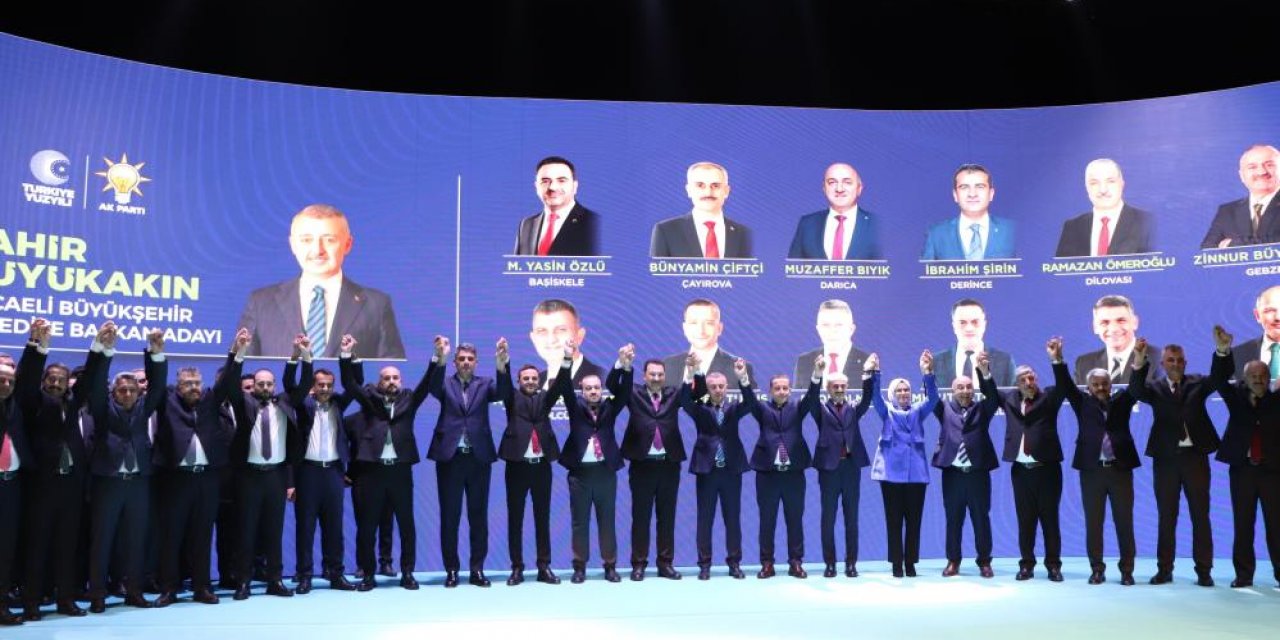 Kocaeli'nin AK Parti belediye başkan adayları tanıtıldı