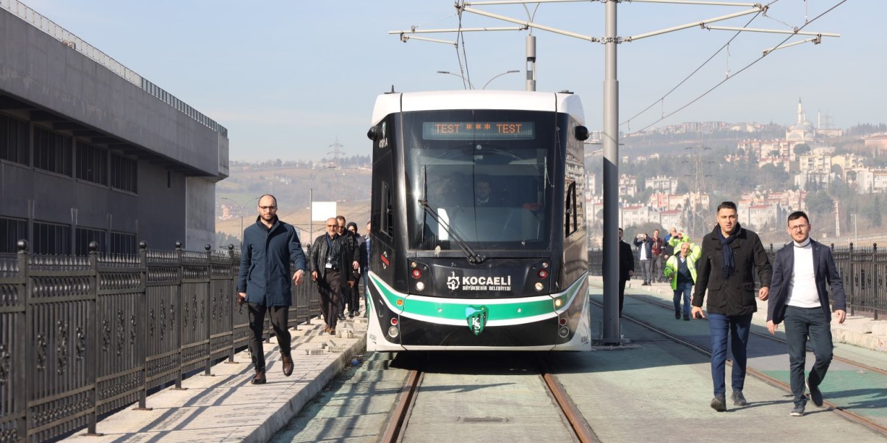 Tramvayda test sürüşü yapıldı