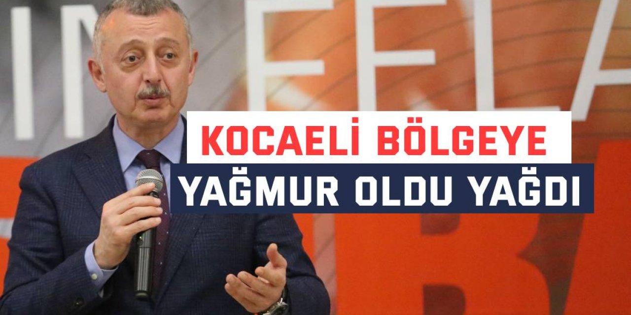 Kocaeli bölgeye  yağmur oldu yağdı