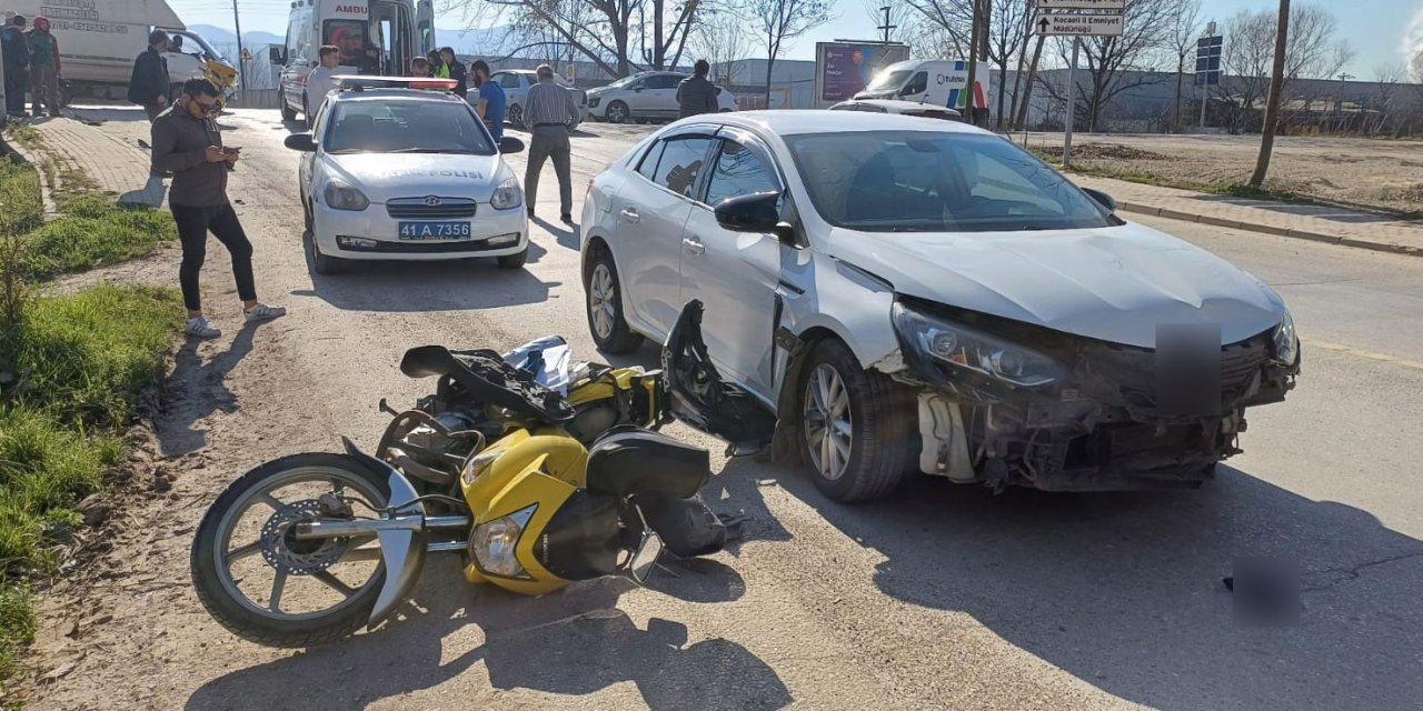 Kocaeli'de motosiklet kazası