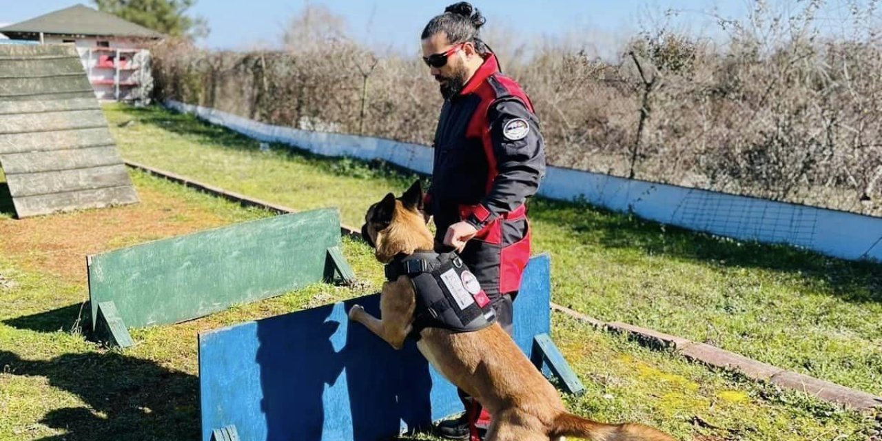 Köpekli Arama Kurtarma timi eğitimlere başladı