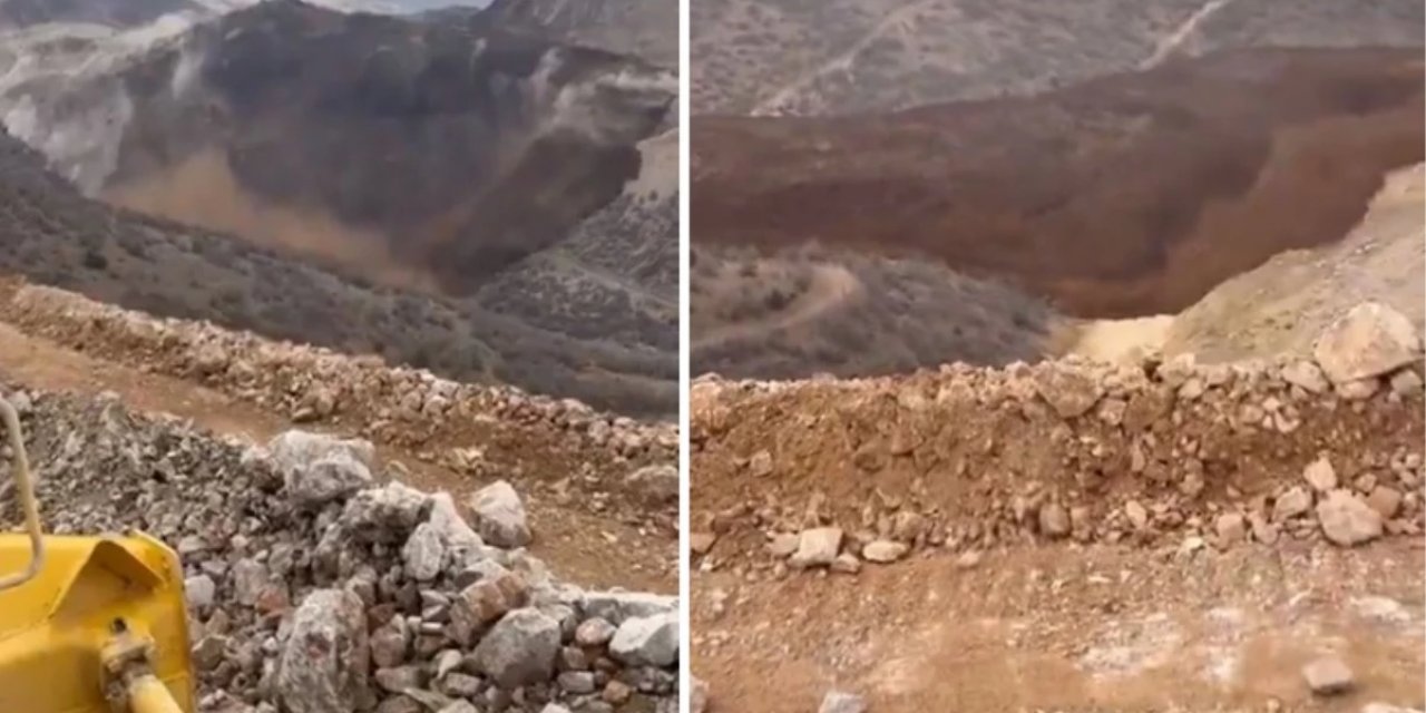 Erzincan'da altın madeninde toprak kayması! 9 işçi toprak altında