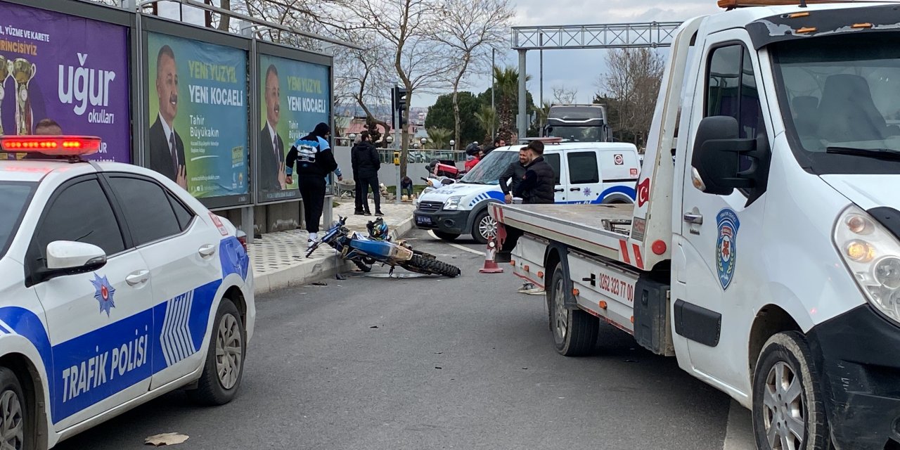 Kocaeli'de motosiklet kazası: 1 ağır yaralı