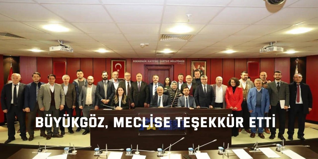 Büyükgöz, meclise  teşekkür etti