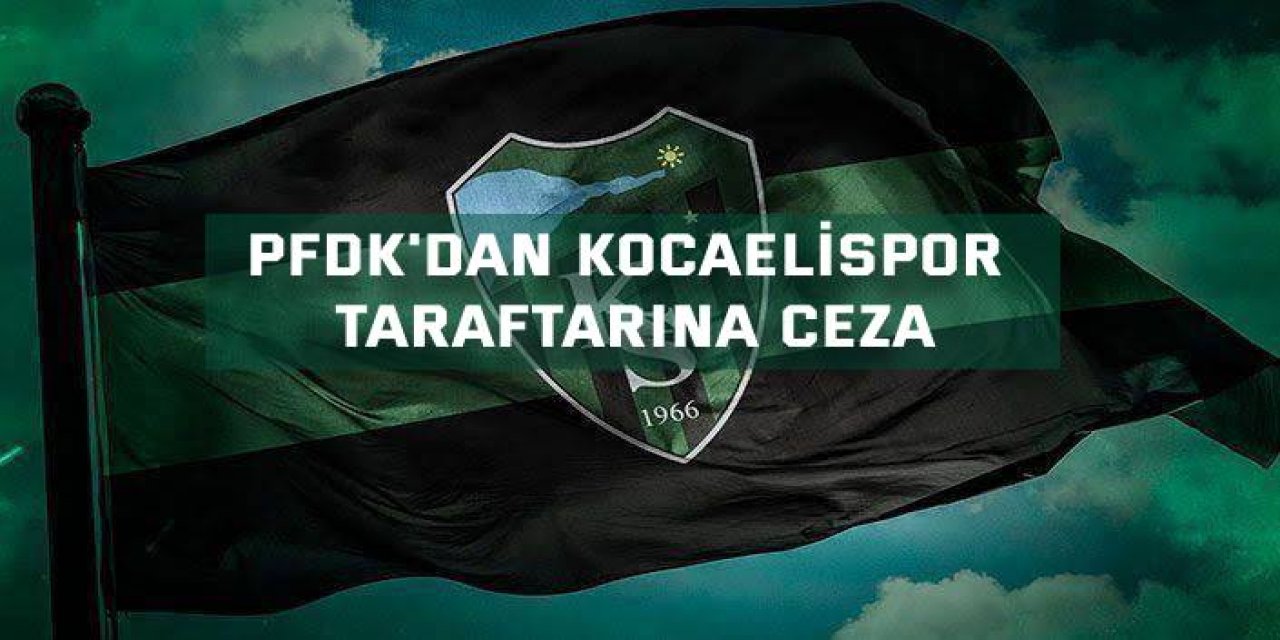 PFDK'dan Kocaelispor taraftarına ceza