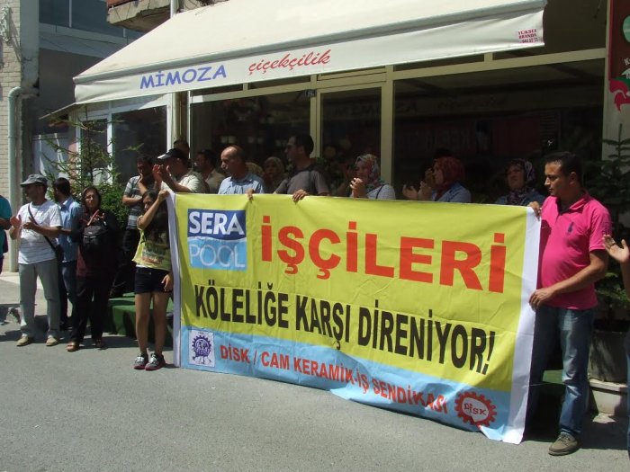 Serapool işçileri direniyor