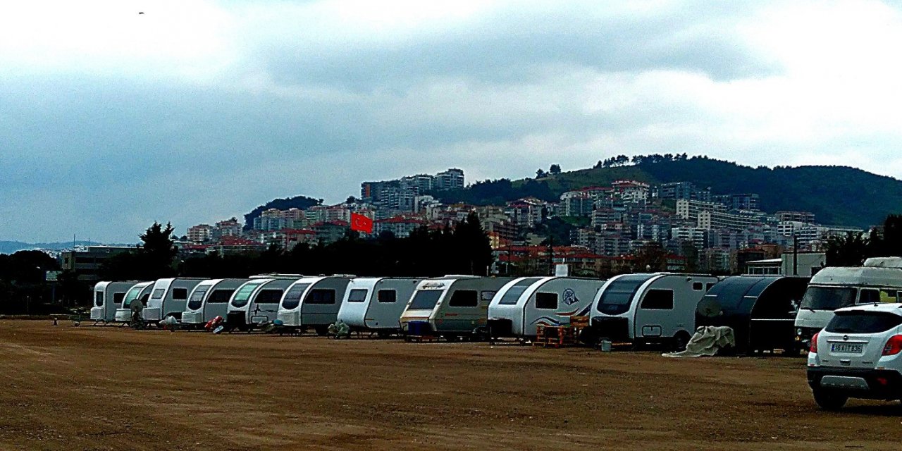 Mudanya 50’den fazla karavana ev sahipliği yapıyor