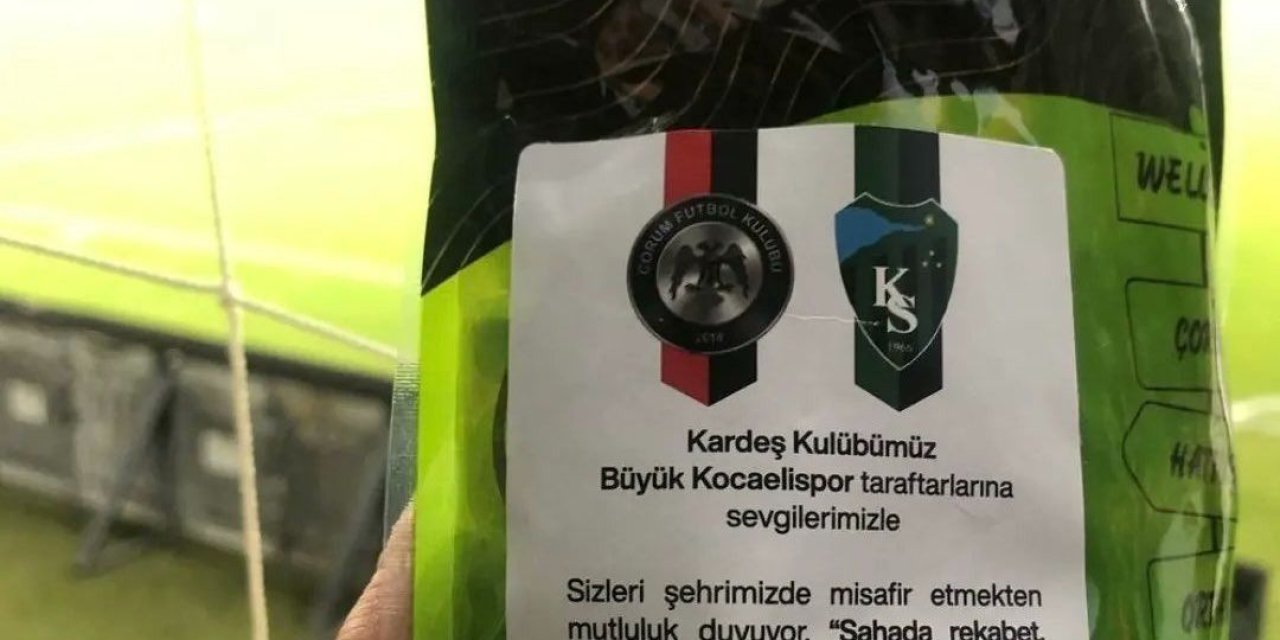 Çorum FK’dan Kocaelisporlu taraftarlara jest