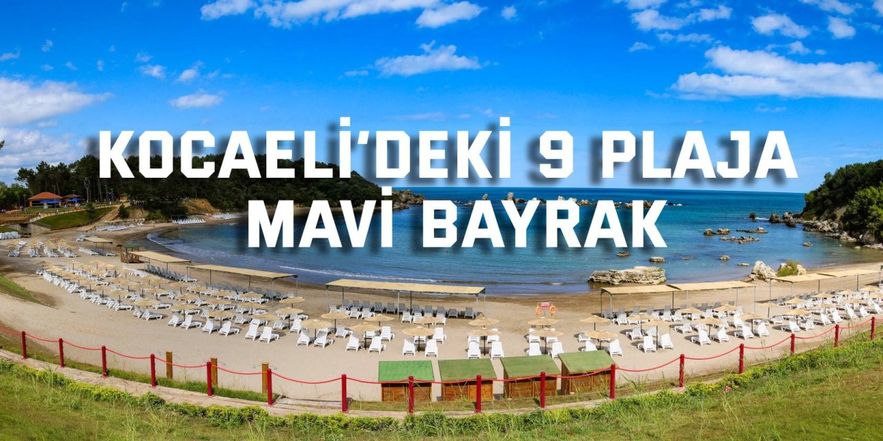 Kocaeli’deki 9 plaja mavi bayrak