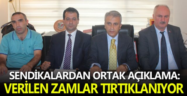 Sendikalardan zam tepkisi!