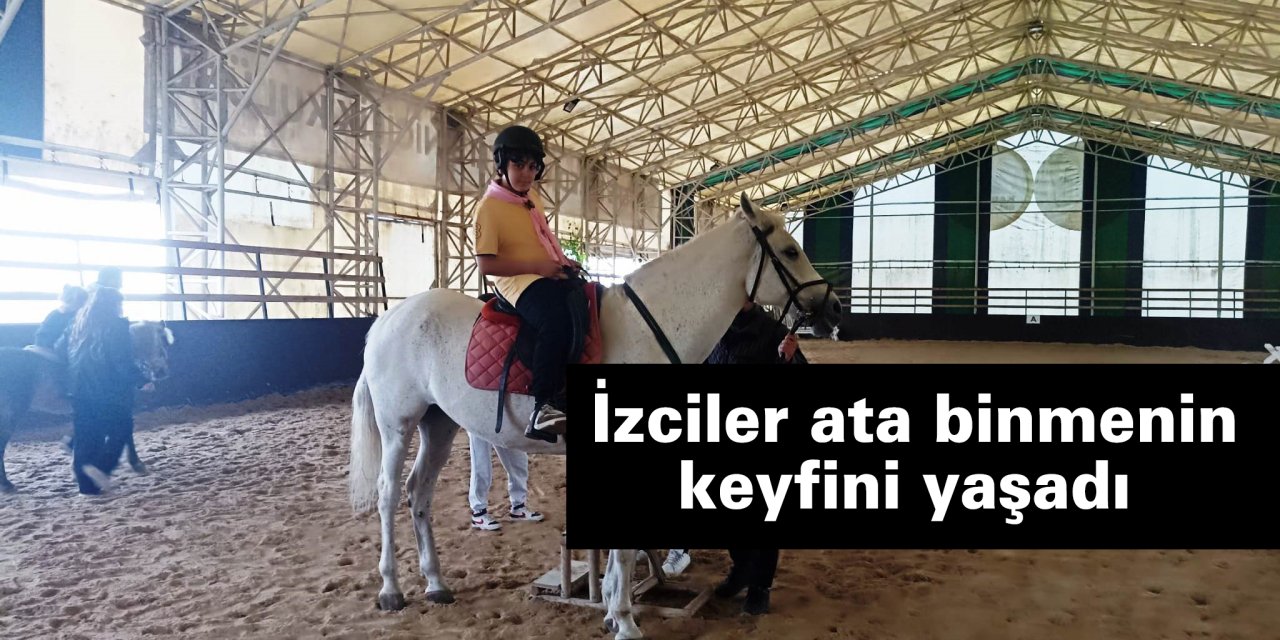 İzciler ata binmenin keyfini yaşadı