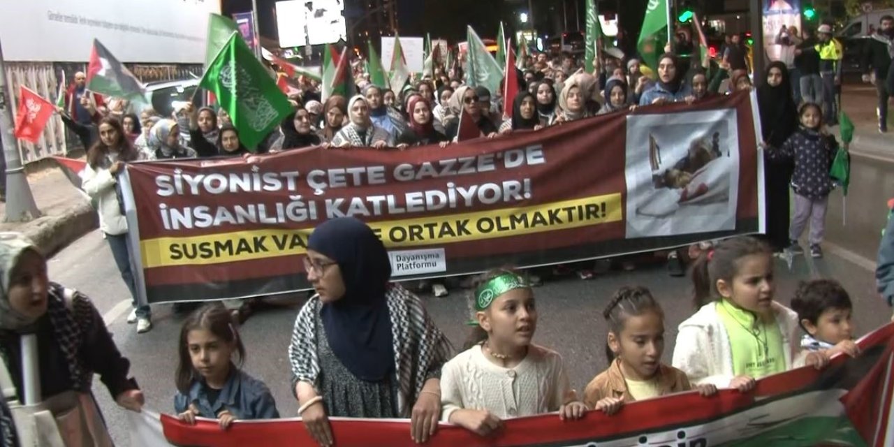 İsrail Başkonsolosluğu önünde protesto