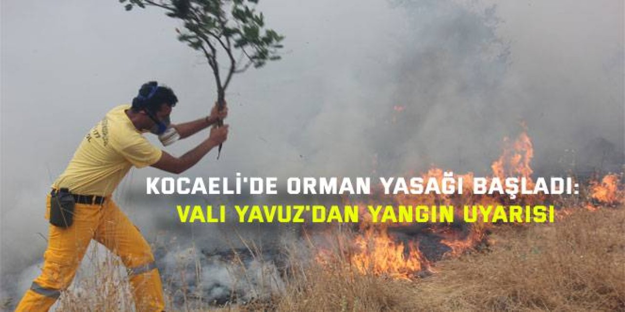 KOCAELİ'DE ORMAN YASAĞI BAŞLADI: Vali Yavuz'dan yangın uyarısı