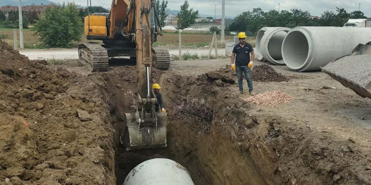 O caddeye yağmursuyu hattı