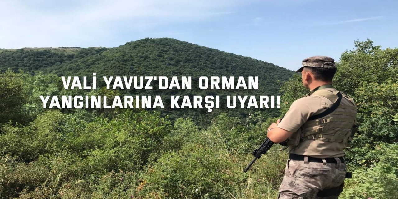 Vali Yavuz'dan Orman Yangınlarına Karşı Uyarı!