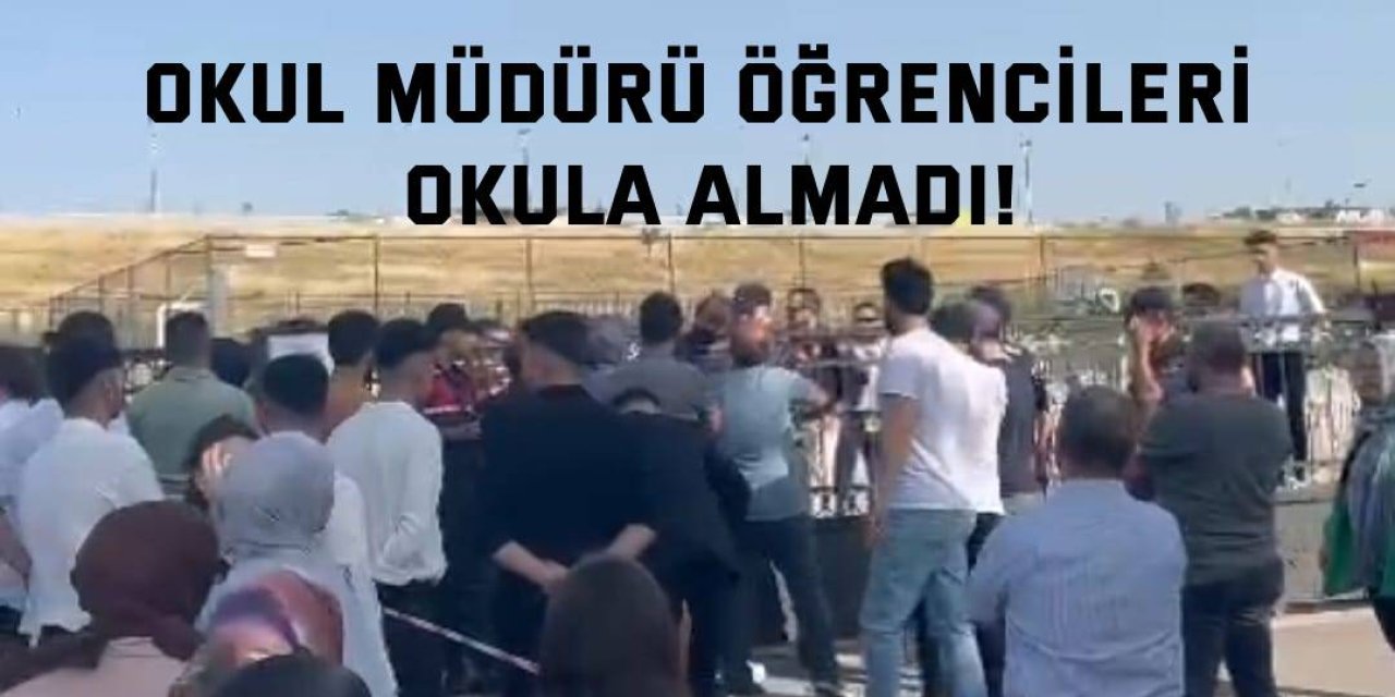 Okul müdürü öğrencileri okula almadı!