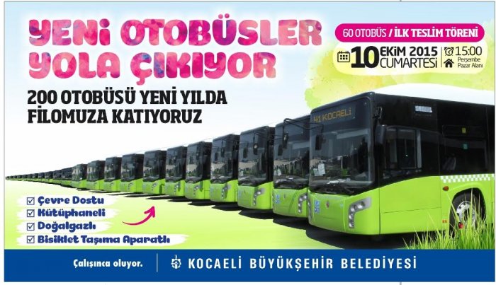 Yeni otobüsler yola çıkıyor