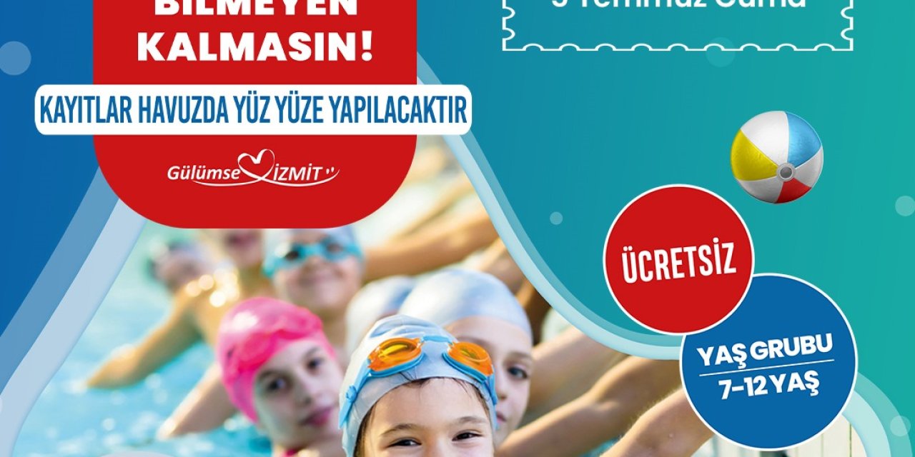 Yüzme Bilmeyen Kalmasın projesinde kayıt süresi uzatıldı