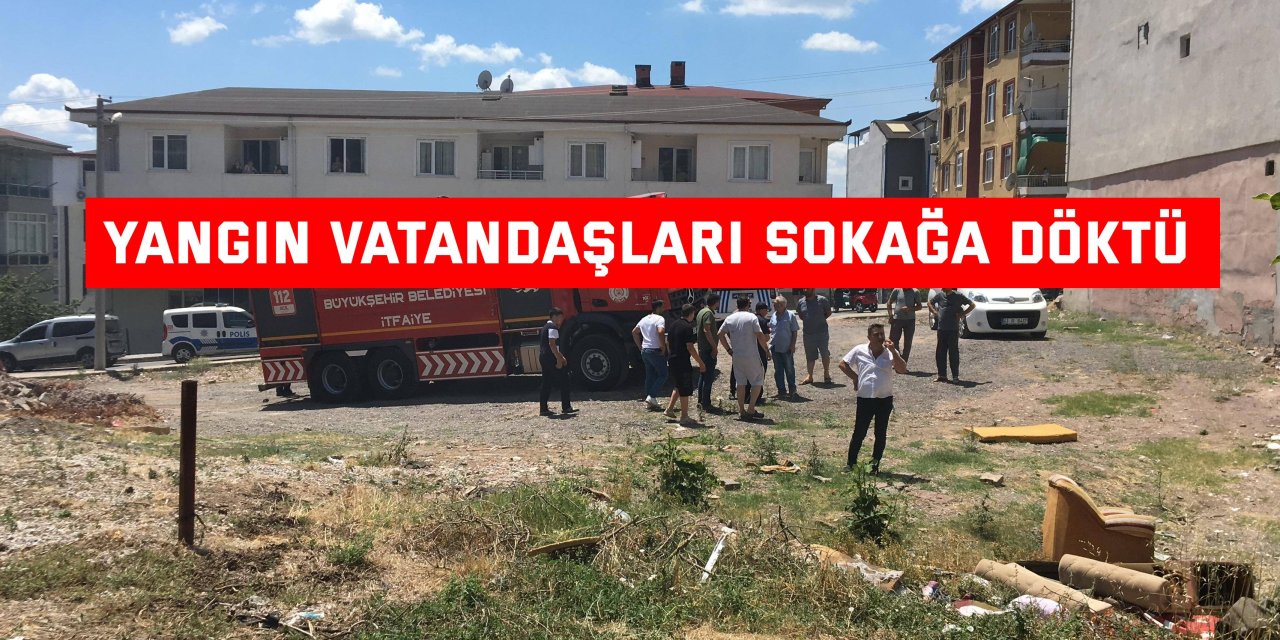 Yangın vatandaşları sokağa döktü