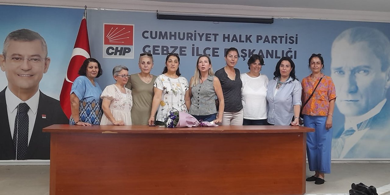 CHP Gebze Kadın Kollar Görev Dağılımı Yaptı