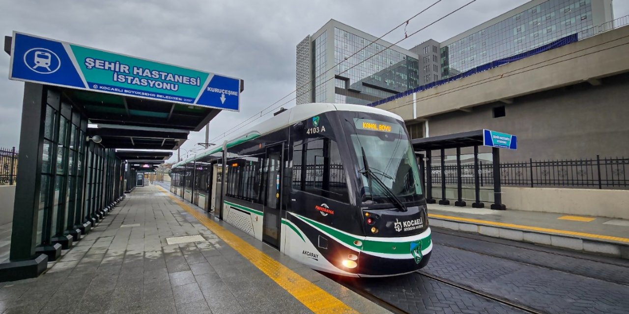 Şehir Hastanesine 15 dakikada bir tramvay