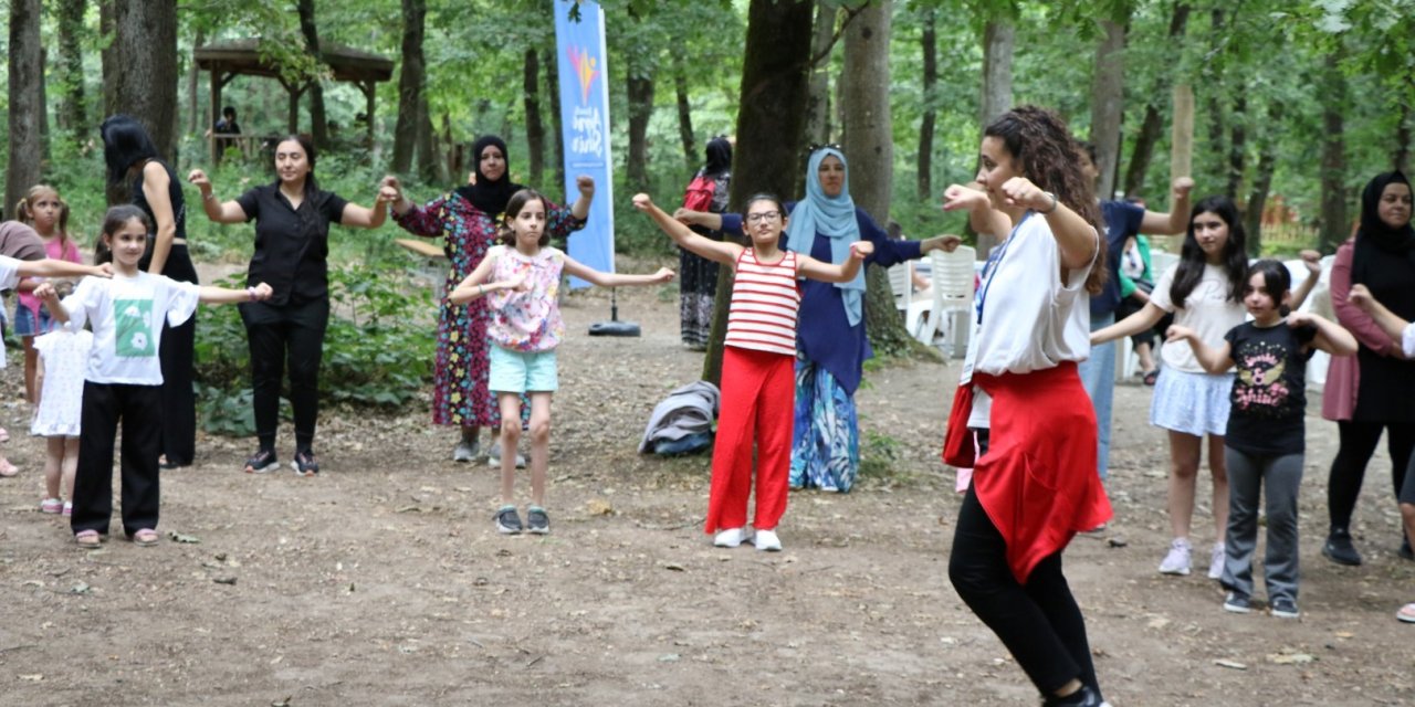 Aileler doğayla iç içe vakit geçirdi