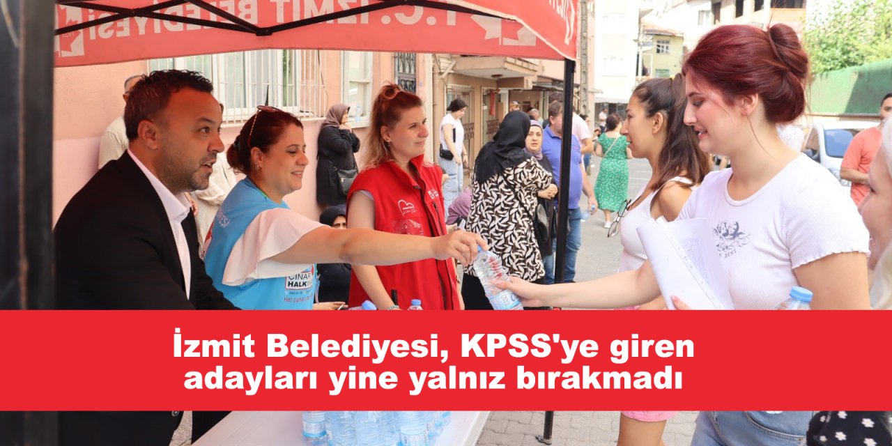 İzmit Belediyesi, KPSS'ye giren adayları yine yalnız bırakmadı
