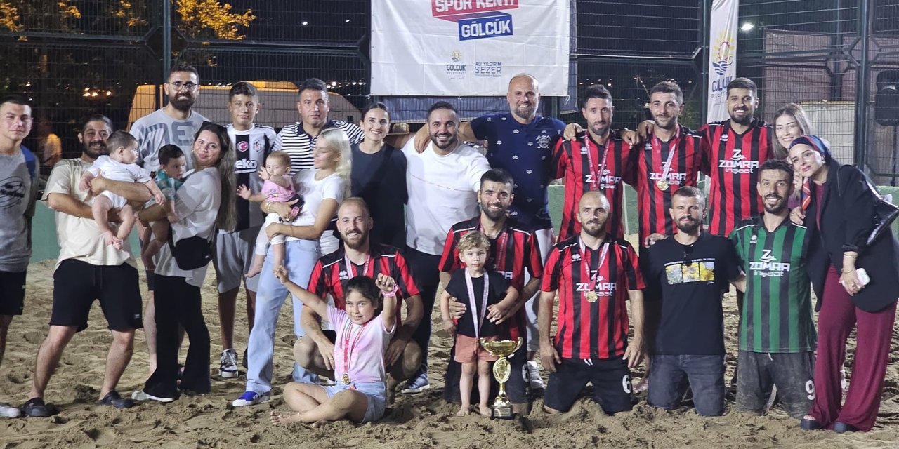 Kum futbol turnuvasında heyecan dolu final