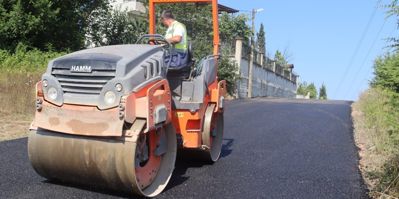 Caddesi'ne 250 ton asfalt