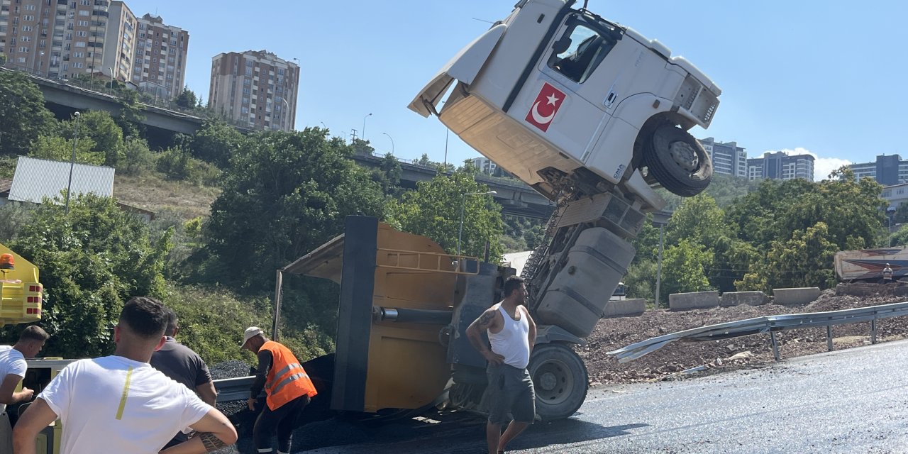 Devrilen tırın kupası şaha kalktı