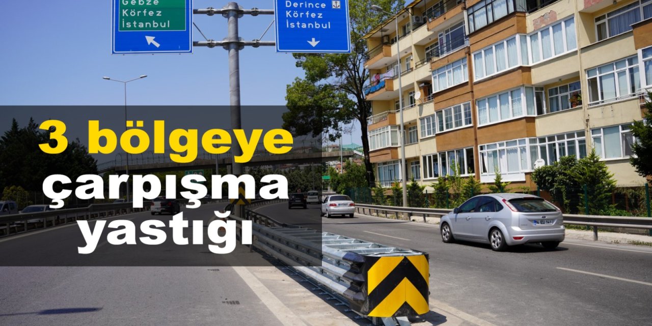 3 bölgeye çarpışma yastığı