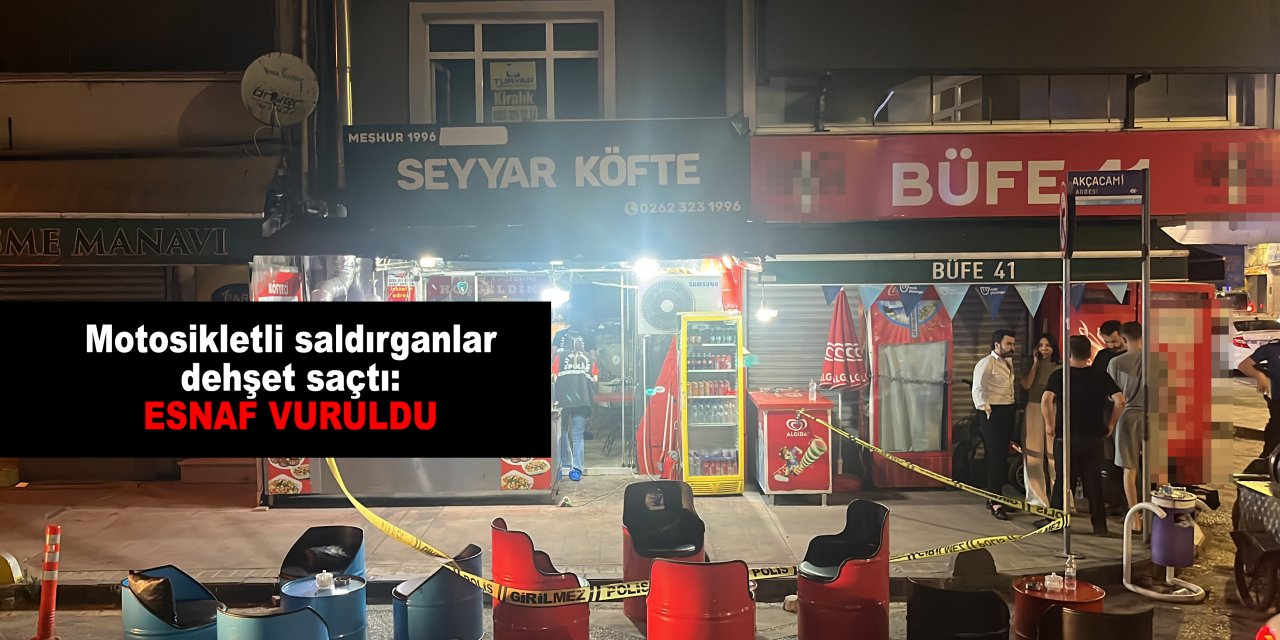 Motosikletli saldırganlar dehşet saçtı: Esnaf vuruldu