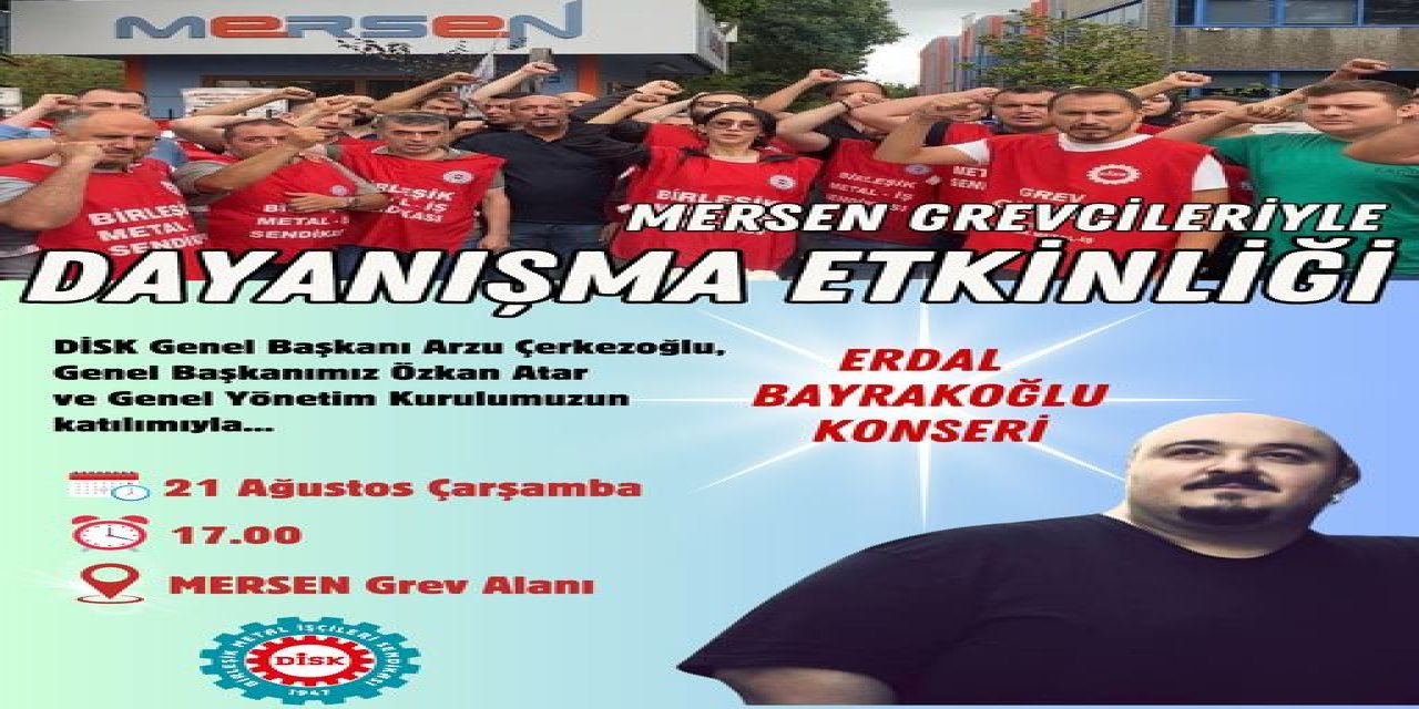 MERSEN grevcileriyle dayanışma etkinliği